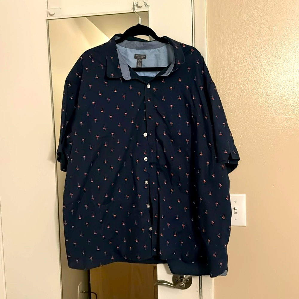 Van Heusen flamingo short sleeve button down 3xl